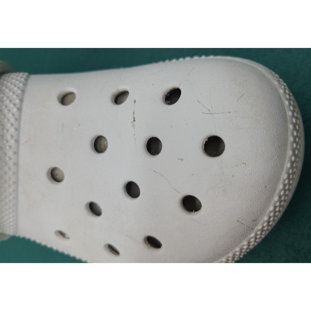 CROCS Unisex Classic Faux Fur Lined White Clogs -‎ Size Women 8 Men 6 - Picture 16 of 16